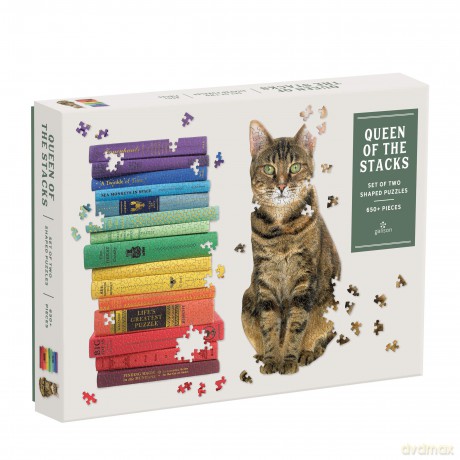 Queen of the Stacks 2-in-1 Puzzle Set - Phat Dog Vintage [KSIĄŻKA]