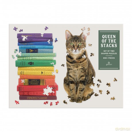 Queen of the Stacks 2-in-1 Puzzle Set - Phat Dog Vintage [KSIĄŻKA]