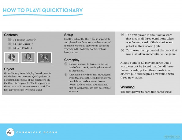 Quicktionary: A Game of Lightning-Fast Wordplay (Games) - Forrest-Pruzan Creative [KSIĄŻKA]