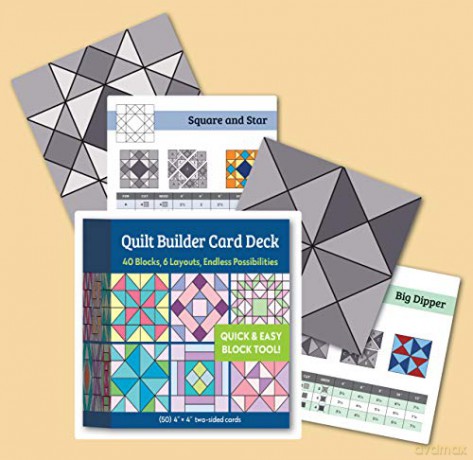 Quilt Builder Card Deck: 40 block, 8 layouts, endless possibilities: 1 [KSIĄŻKA]