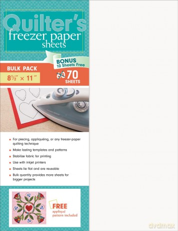 Quilter's Freezer Paper Sheets, Bulk Pack: 70 Sheets, 81/2 x 11 [KSIĄŻKA]