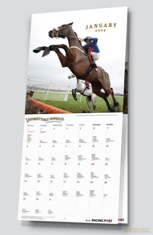 Racing Post's Unforgettable Moments Wall Calendar 2024 - David Dew [KALENDARZ]