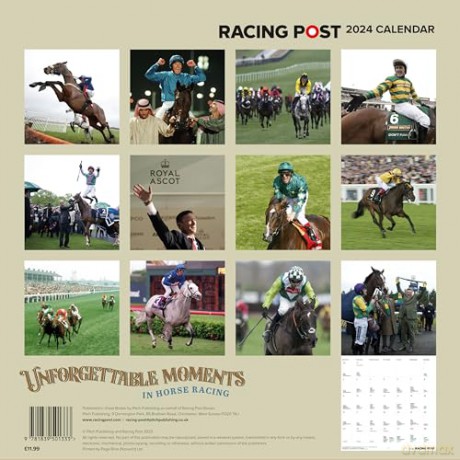 Racing Post's Unforgettable Moments Wall Calendar 2024 - David Dew [KALENDARZ]