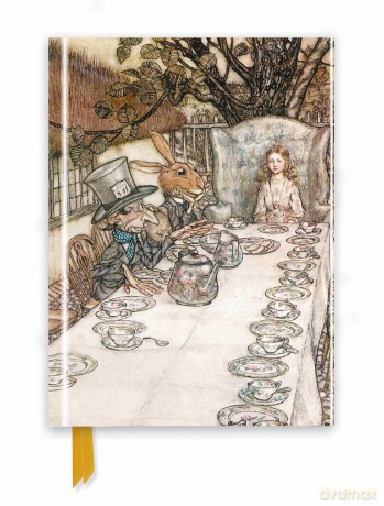 Rackham: Alice In Wonderland Tea Party (Foiled Journal) (Flame Tree Notebooks) - Flame Tree Studio [KALENDARZ]