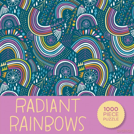 Radiant Rainbows Puzzle: 1000 Piece Puzzle - Jessica Swift (illustrated by) [KSIĄŻKA]