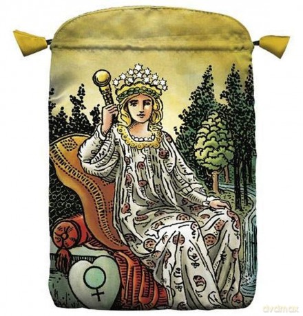 Radiant Wise Spirit Tarot Bag: Satin printed tarot bag - Pamela Colman Smith [KSIĄŻKA]
