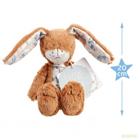 Rainbow Designs Little Nutbrown Hare Toy Rabbit - Adorable Soft Bunny Teddy from Classic Children's Book Guess How Much I Love You, Plush Velvet Ears, Embroidered 'I Love You' Motif