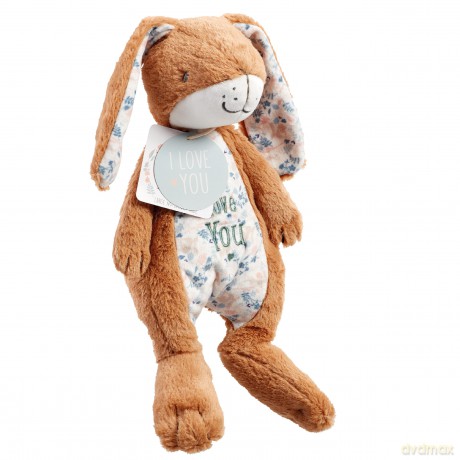 Rainbow Designs New Large Nutbrown Hare Toy Rabbit - Adorable Soft Bunny Teddy from Classic Children's Book Guess How Much I Love You, Plush Velvet Ears, Embroidered 'I Love You' Motif