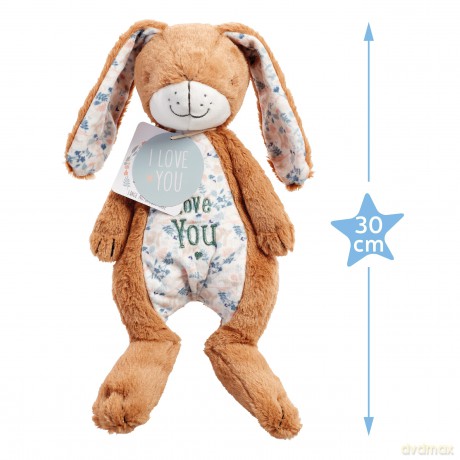 Rainbow Designs New Large Nutbrown Hare Toy Rabbit - Adorable Soft Bunny Teddy from Classic Children's Book Guess How Much I Love You, Plush Velvet Ears, Embroidered 'I Love You' Motif