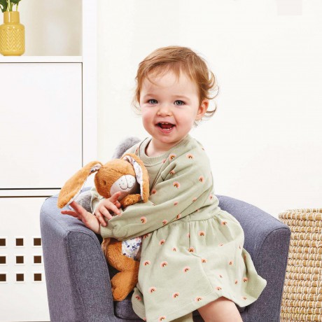 Rainbow Designs New Large Nutbrown Hare Toy Rabbit - Adorable Soft Bunny Teddy from Classic Children's Book Guess How Much I Love You, Plush Velvet Ears, Embroidered 'I Love You' Motif
