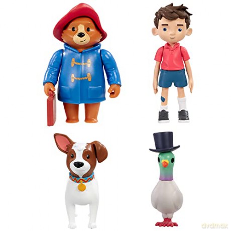 Rainbow Designs Official The Adventures of Paddington - Multi Figure Pack Paddington Bear Figurines For Children