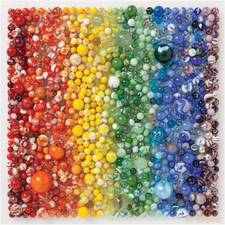 Rainbow Marbles 500 Piece Puzzle (Puzzles) - Julie Seabrook Ream [KSIĄŻKA]