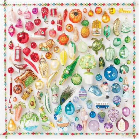 Rainbow Ornaments 500-PC Puzzle (Jigsaw Puzzle) - Sarah McMenemy [KALENDARZ]