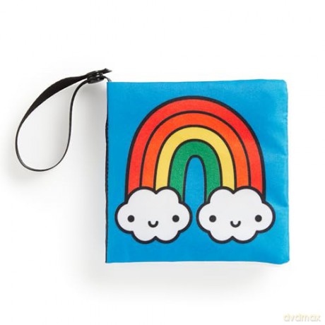 Rainbow World Crinkle Fabric Stroller Book - Mudpuppy [KSIĄŻKA]