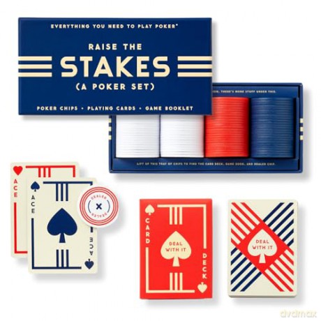 Raise The Stakes Poker Game Set - Brass Monkey [KSIĄŻKA]