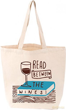 Read Between the Wines Tote bag: LoveLit Tote Bag (LoveLit Button Assortment) - Gibbs Smith [KSIĄŻKA]