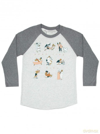 Read Like a Girl Unisex 3/4-sleeve Raglan - Medium