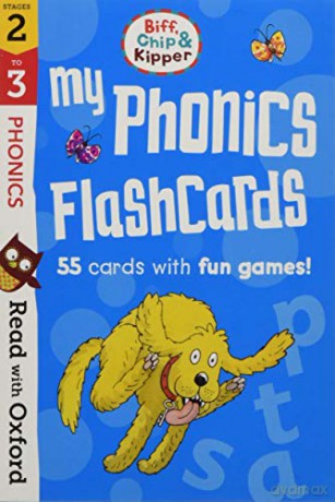 Read with Oxford: Stages 2-3: Biff, Chip and Kipper: My Phonics Flashcards - Young/Brychta [KSIĄŻKA]