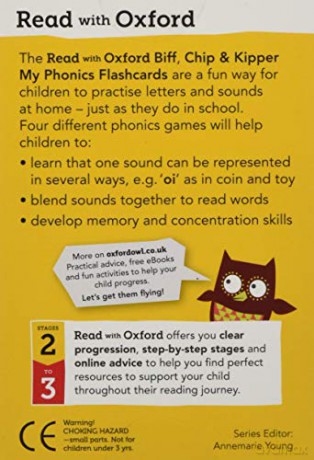 Read with Oxford: Stages 2-3: Biff, Chip and Kipper: My Phonics Flashcards - Young/Brychta [KSIĄŻKA]