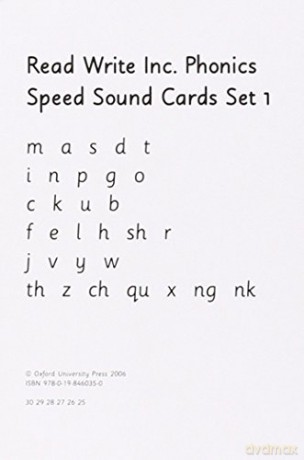 Read Write Inc.: Set 1. Speed Sound Cards (READ WRITE INC PHONICS) - Gill Munton [KSIĄŻKA]