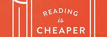 Reading is Cheaper Than Therapy Reusable Shopping Bag - Galison [KSIĄŻKA]