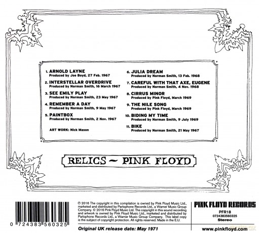 Pink Floyd: Relics (digipack) [CD]