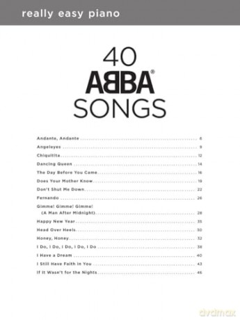 Really Easy Piano: 40 Abba Songs - Abba [KSIĄŻKA]