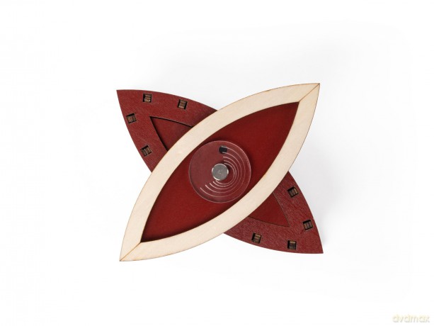 Recent Toys Constantin Eye of Horus Puzzle Box, Wooden 3D Puzzle Box Brain Teaser, for Teens and Adults