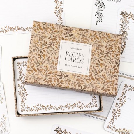 Recipe Cards: 50 Beautifully Designed 4x6 Recipe Cards - Korie Herold [KSIĄŻKA]