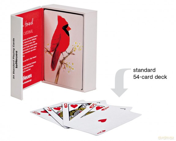 Red Cardinal Playing Cards - Allyn Howard [KSIĄŻKA]