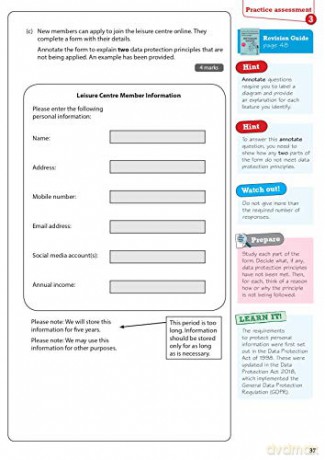 Revise BTEC Tech Award Digital Information Technology Practice Assessments Plus: for home learning, 2022 and 2023 assessments and exams (Revise BTEC Tech Award in Digital Information Technology) - Pearson [KSIĄŻKA]