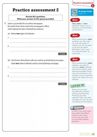 Revise BTEC Tech Award Digital Information Technology Practice Assessments Plus: for home learning, 2022 and 2023 assessments and exams (Revise BTEC Tech Award in Digital Information Technology) - Pearson [KSIĄŻKA]
