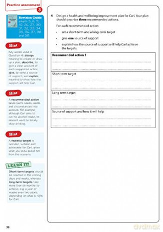 Revise BTEC Tech Award Health and Social Care Practice Assessments Plus: for home learning, 2022 and 2023 assessments and exams - Pearson [KSIĄŻKA]