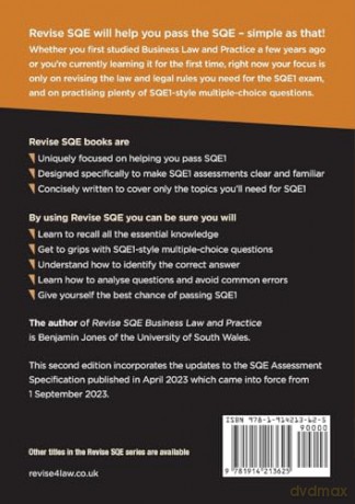 Revise SQE Business Law and Practice: SQE1 Revision Guide 2nd ed - Benjamin Jones [KSIĄŻKA]