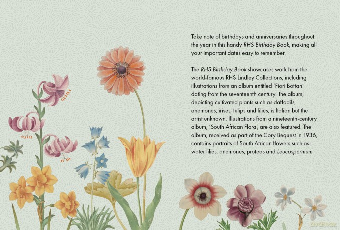 RHS Birthday Book - Royal Horticultural Society [KALENDARZ]