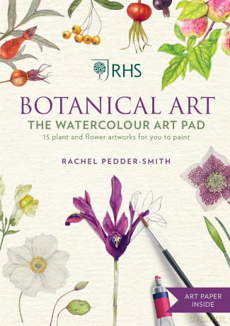 RHS Botanical Art Watercolour Art Pad: 15 plant and flower artworks for you to paint - Rachel Pedder-Smith [KSIĄŻKA]