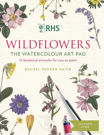 RHS Wildflowers Watercolour Art Pad: 15 Botanical Artworks for You to Paint - Rachel Pedder-Smith [KSIĄŻKA]