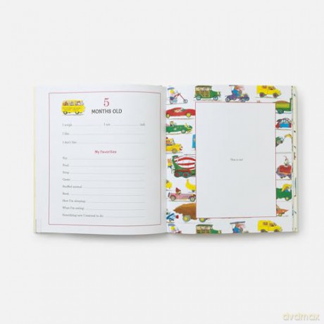 Richard Scarry's Busy, Busy Baby: A Record of Your Baby's First Year: Baby Book with Milestone Stickers - Richard Scarry [KSIĄŻKA]
