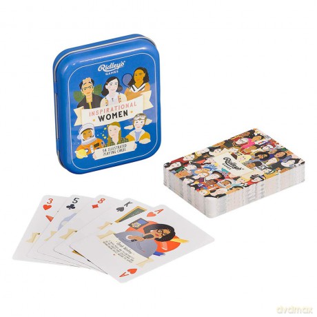 Ridley's Games GME050 Inspirational Women Playing Cards, Multi [KARTY]