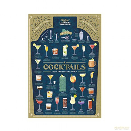 Ridley's Games JIG067 Cocktail Lovers 500-piece Jigsaw Puzzle, Multicoloured [PUZZLE]
