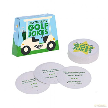 Ridley's Games JOK020 Golf Box of Jokes, Multicoloured, One Size [KSIĄŻKA]