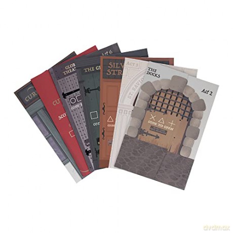 Ridley's Games Timescape Saving Shakespeare | Escape Room Adventure | Age 12+ | 1+ Players | 90 Minutes of Fun Family Board Game for Game Night, Party Game for Adults and Kids [KSIĄŻKA]