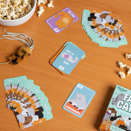 Ridley's GME081 Fat Cats Strategy Card Game, Multicoloured, A6 [KSIĄŻKA]