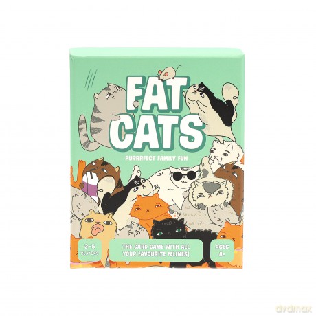 Ridley's GME081 Fat Cats Strategy Card Game, Multicoloured, A6 [KSIĄŻKA]