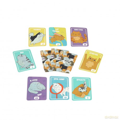 Ridley's GME081 Fat Cats Strategy Card Game, Multicoloured, A6 [KSIĄŻKA]