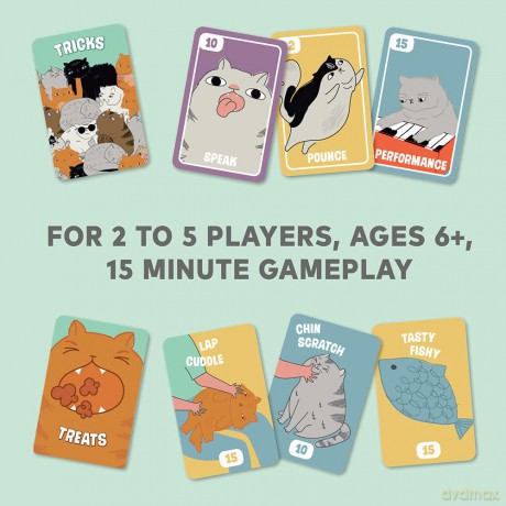 Ridley's GME081 Fat Cats Strategy Card Game, Multicoloured, A6 [KSIĄŻKA]