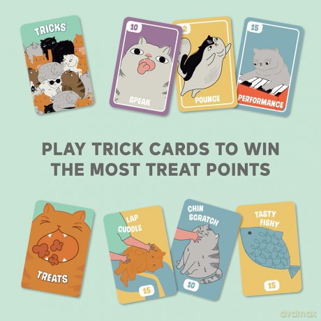 Ridley's GME081 Fat Cats Strategy Card Game, Multicoloured, A6 [KSIĄŻKA]