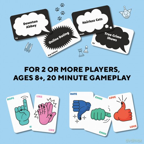 Ridley's GME083 Love to Hate Party Game, Multicoloured, A6 [KSIĄŻKA]
