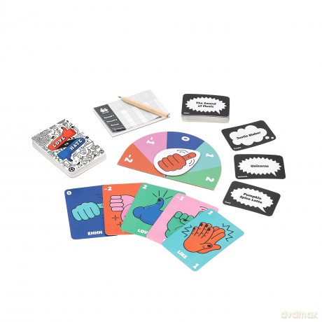 Ridley's GME083 Love to Hate Party Game, Multicoloured, A6 [KSIĄŻKA]