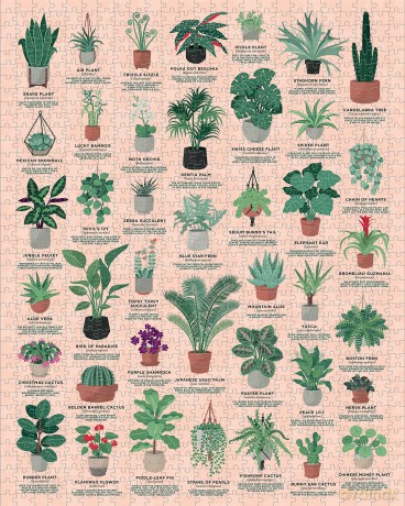 Ridley's JIG058 House of Plants Jigsaw Puzzle, Green - Ridley's [PUZZLE]